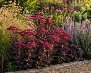 Rozchodnik wielki karpacki 'Touchdown Teak' (Sedum telephium)