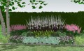 Gotowy projekt ogrodu (rabata) - "Pastelowa elegancja". Zestaw (Projekt + 65 sadzonek)