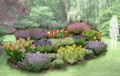 Gotowy projekt ogrodu - "Rabata z liliowcami". Zestaw (Projekt + 60 sadzonek)
